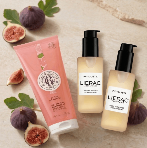  חבילת 2 יח' שמן עיסוי+ ג'ל רחצה בניחוח פרח התאנה 